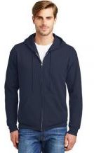 Hanes® - EcoSmart® Adult Unisex Full-Zip Hooded Sweatshirt
